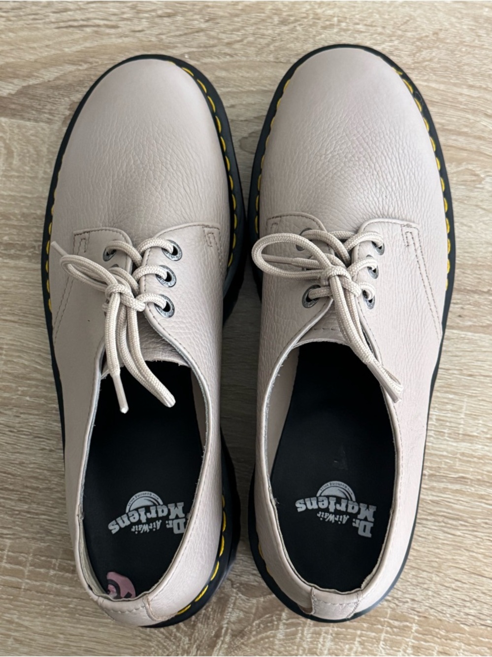 Dr.Martens 1461 Quad ll Platform Shoes Men’s 12M Vintage Taupe Pisa Leather - Picture 7 of 12